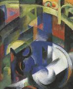 Details of Painting with Cattle (mk34) Franz Marc